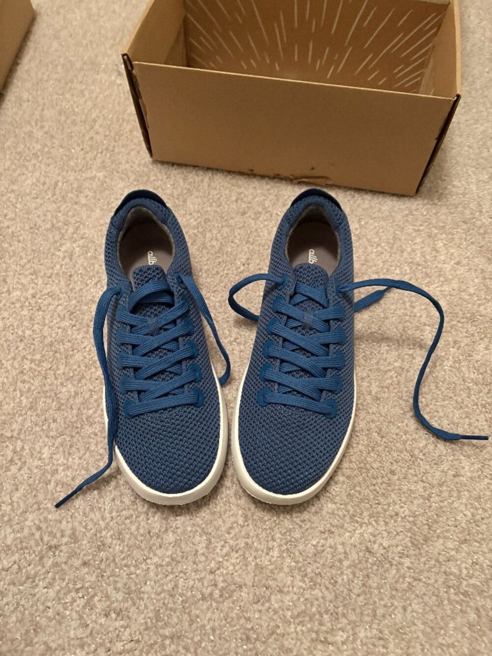 AllBirds Blue Women's Tree Piper Sneakers - 9, NWT - Picture 2 of 5